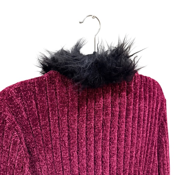 Dolls Kill Current Mood Sz L/XL Dark Romantic Penny Lane Style Duster Chenille - Picture 8 of 11
